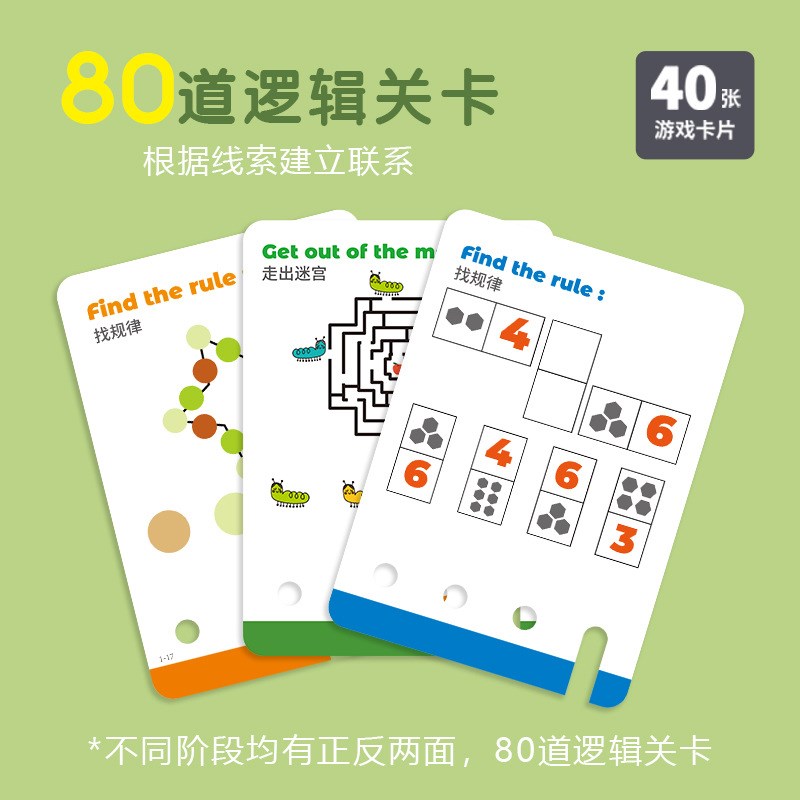 逻辑钥匙儿童早教具形状启蒙思维训练3--8岁亲子互动益智桌游玩具