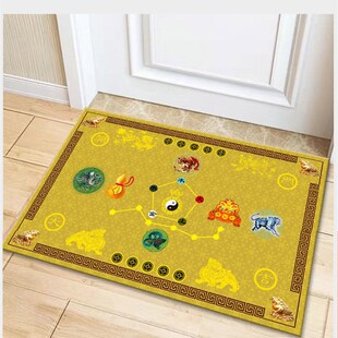 龙年地垫22年毛毯进门客厅室内浴室生肖寓意吉祥五行地垫