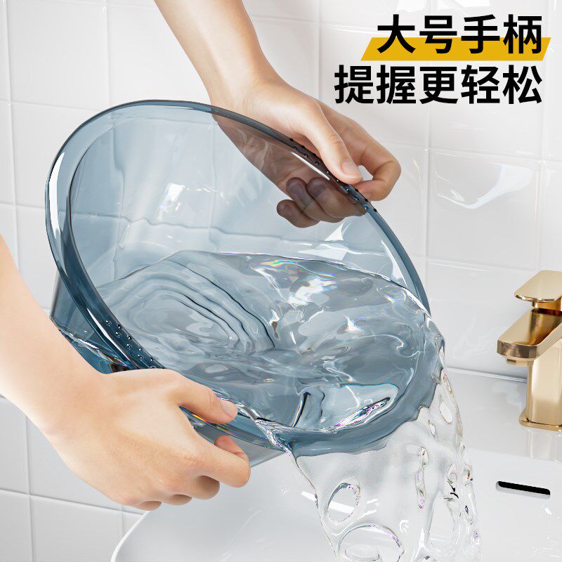 方形盆加厚脸盆子家用加大洗衣盆洗水池洗菜塑料迷你小号盆子