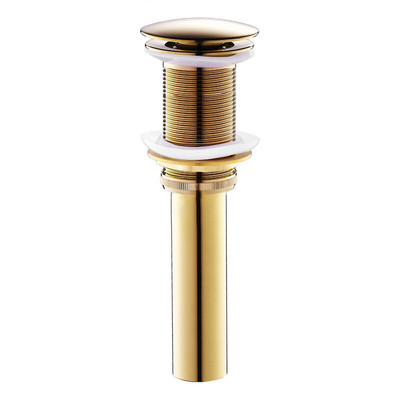 贝西弹跳下水器铜洗脸盆龙头万向大翻盖排水黑色玫瑰金溢水孔