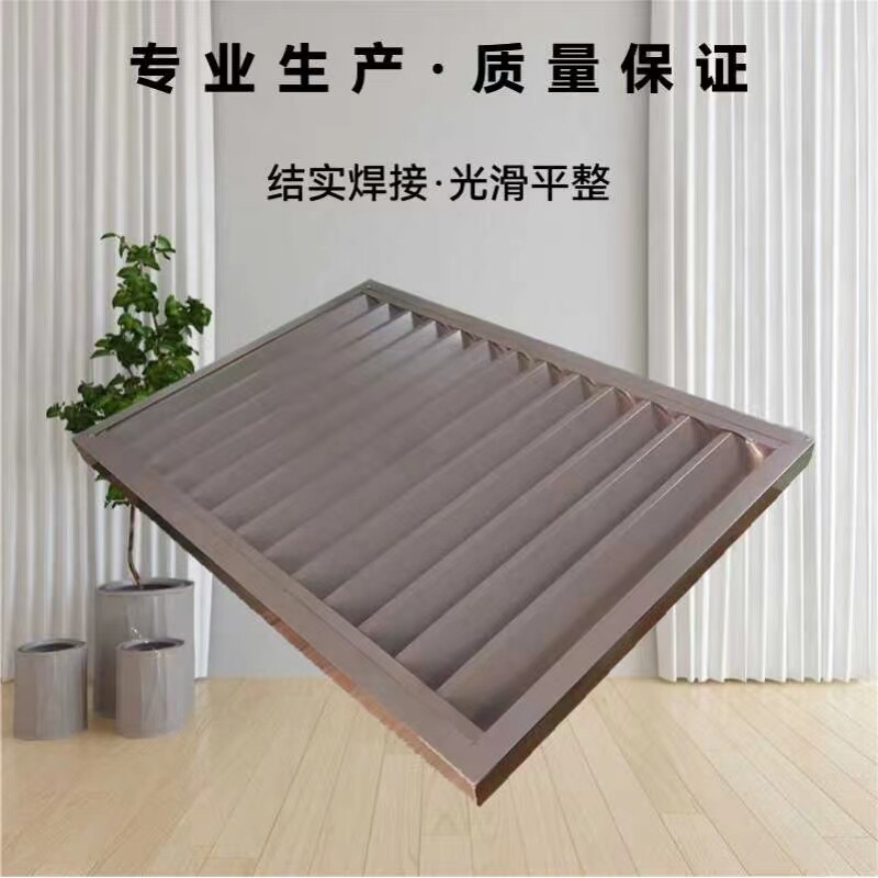 定制挂壁式铝合金空调百叶风口中央空调出风口外墙方管防雨百叶窗