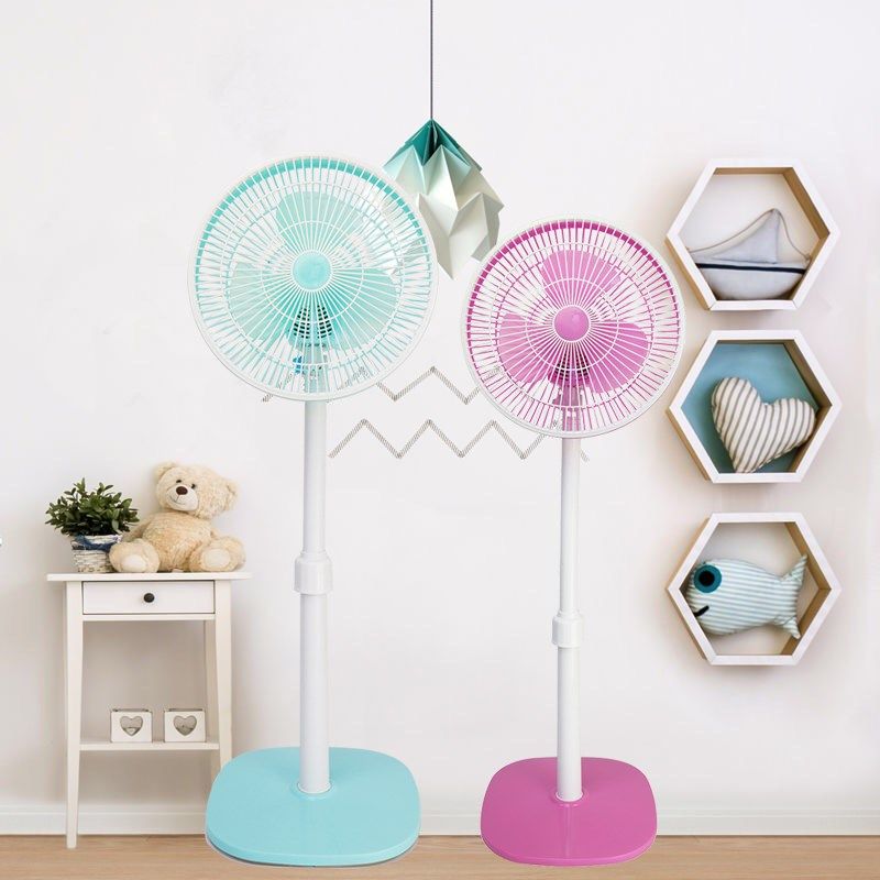 电风扇家用静音小型落地扇立式学生宿舍办公室摇头台式风扇大风力
