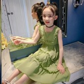 公主裙子女孩夏装 女童连衣裙儿童洋气夏天童装 女大童夏季 长裙夏10