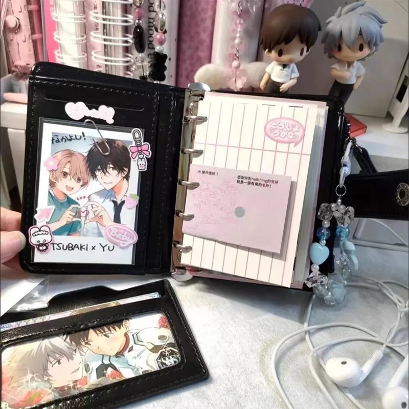 M5活页本a8活页手帐本配件笔记本钱包改手帐收纳本城市的之光颜值