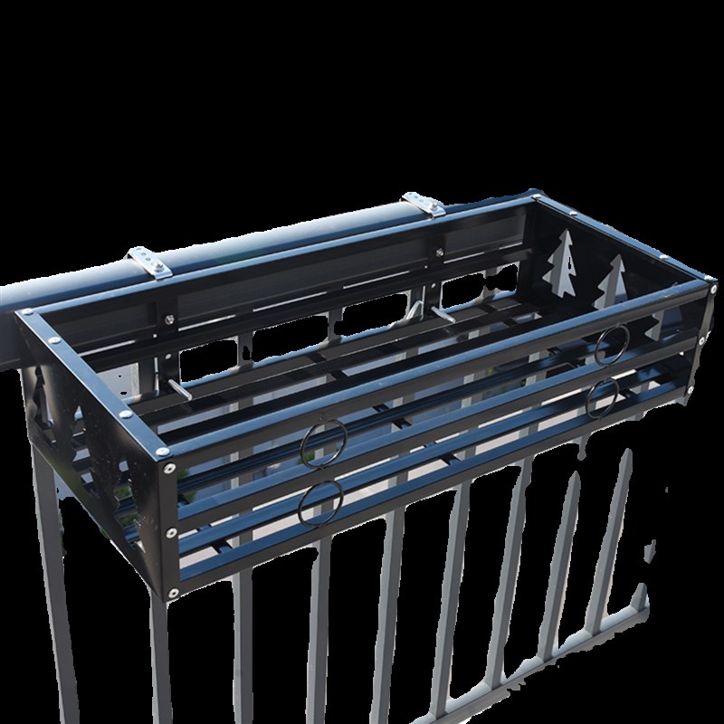 不锈钢花架子阳台户外悬挂花盆架室外阳台围栏杆多肉置物架防盗窗