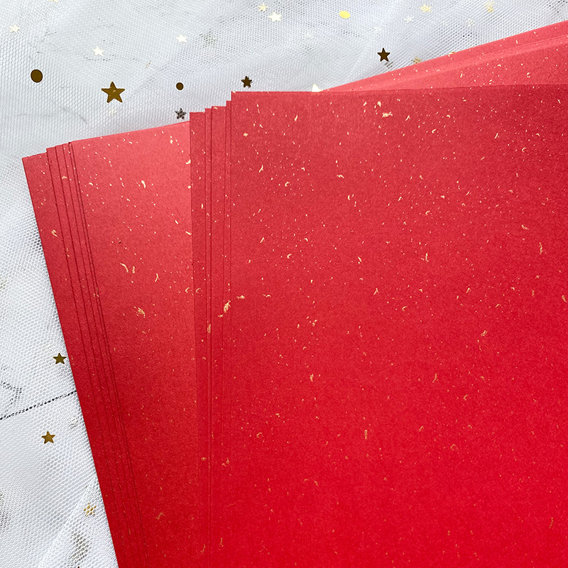 大红洒金飘金贺卡婚书纸请柬纸喜帖红色糖果折纸雕刻卡纸对联剪纸