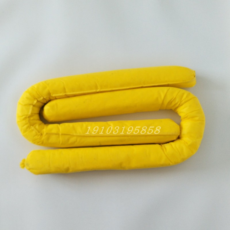 工业吸油索吸水拖拦围油栏化学品7.cm吸油拦海事吸油绳吸液棉绳