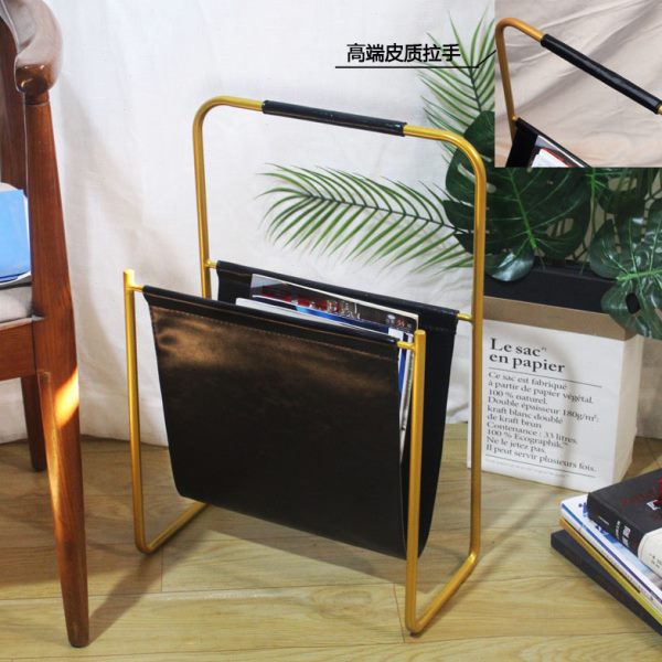 铁艺落地书报架金属北欧创意家居简易储置物架客厅简约收纳架定制