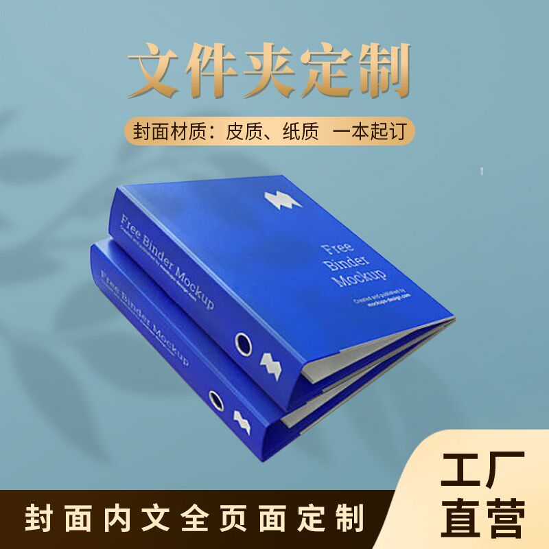 文件夹活页印刷插页资料册硬壳环装精装批量型订制印