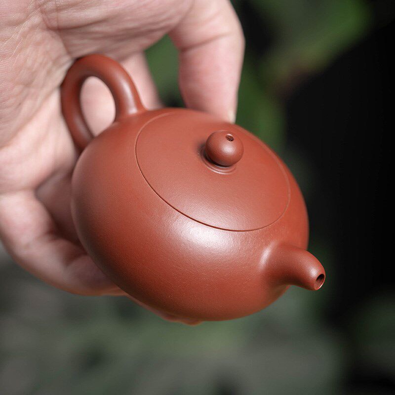 宜兴原矿大红袍张永生圆珠壶紫砂泡茶壶小品功夫茶具小号茶壶