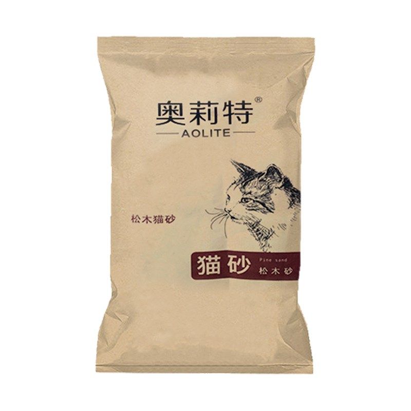 松木猫砂除臭低尘冲厕公斤斤宠物垫料猫砂源头