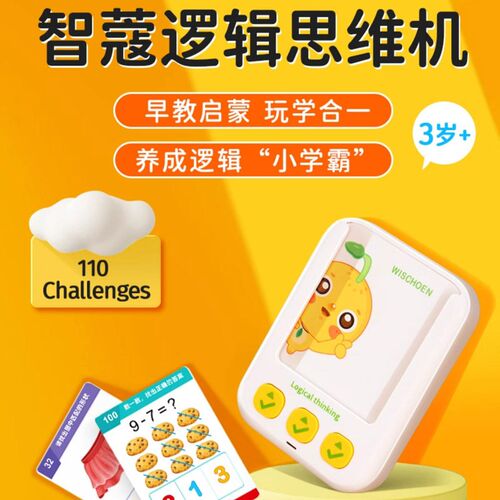智蔻逻辑思维幼儿训练学习卡片儿童益智推理早教