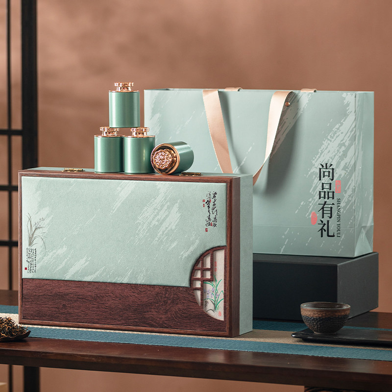 小罐茶礼盒空盒包装盒茶叶罐绿茶白茶红茶空礼盒茶叶礼空盒子