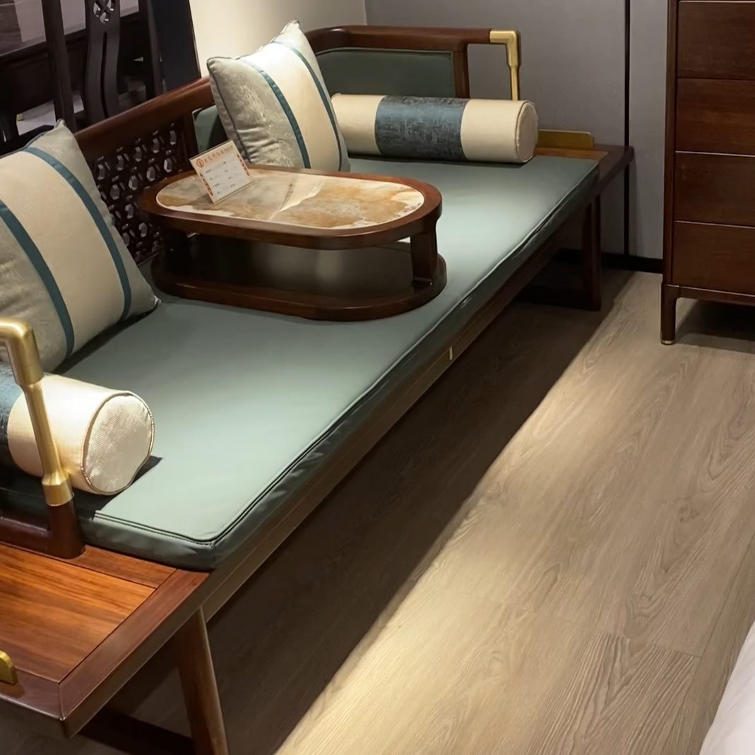 榻实木禅意客厅家具新中式罗汉床乌金木沙发榻酒店民宿贵妃轻奢床