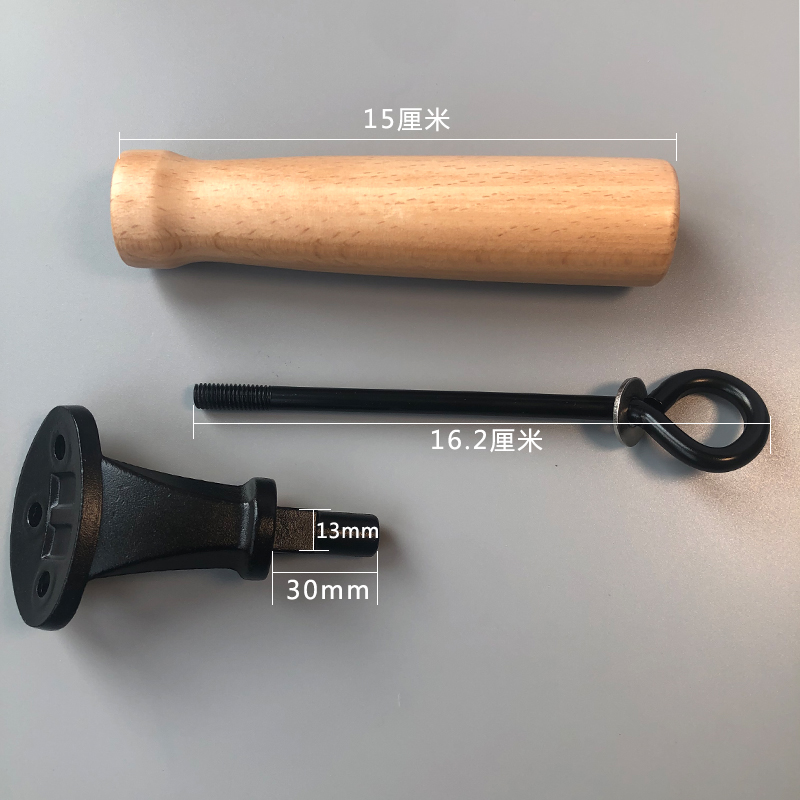实木铁锅把手炒锅把手手柄大勺把手章丘铁锅把手