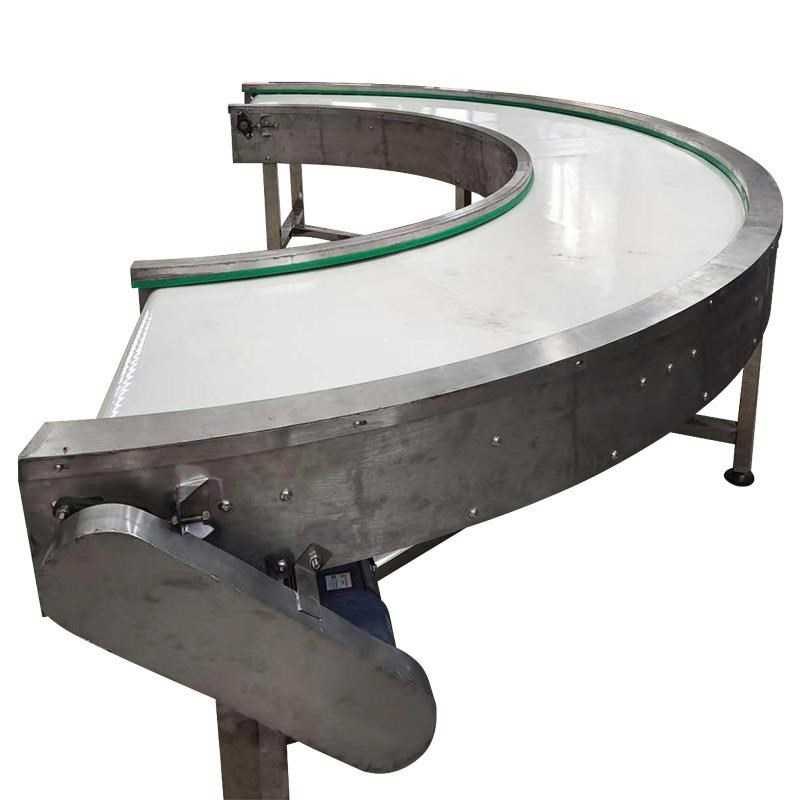 90度180度食输送机 304不锈钢转弯机输送带传送带 炼板转弯机