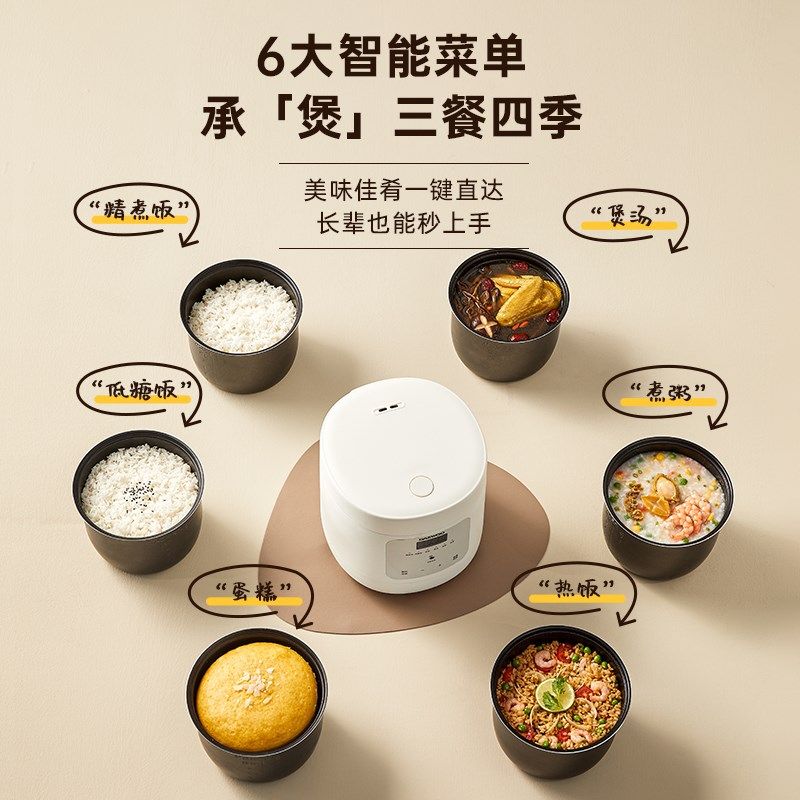 大宇智能迷你电饭煲人控糖米汤分离家用小型宿舍电饭锅