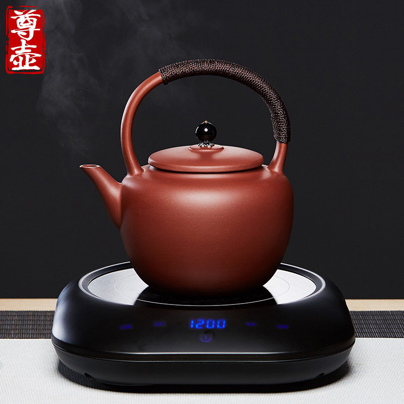 宜兴紫砂壶提梁电陶炉煮茶壶煮水蒸茶器电热烧水茶炉茶具装