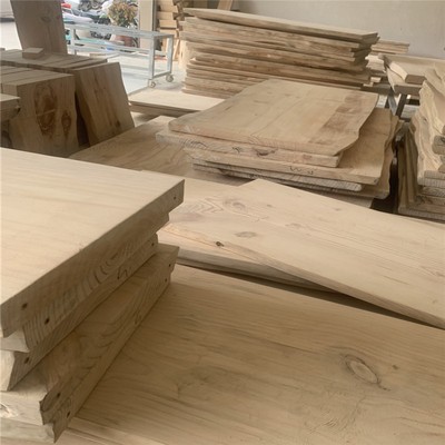 整张实木板材定制原木茶桌大板松木餐桌台面整板茶台桌板办公长桌