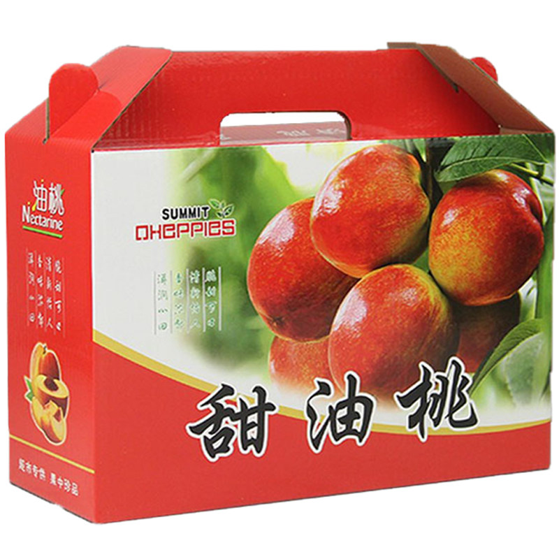鲜桃礼盒包装盒盒子黄桃油蟠桃油桃纸箱包装箱箱子蜜桃桃子礼品盒