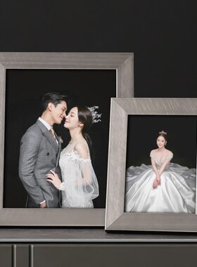 创意实木相框摆台  洗照片打印加制作相片架婚纱照
