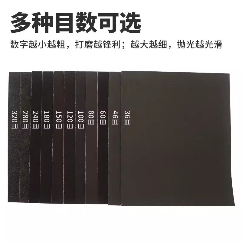 飞轮牌半树脂氧化铝砂布铁砂布除锈纱布静电铁干湿两用方