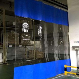 洗车店防水门帘汽车美容4s店工位隔断防风保暖防尘推拉透明隔水帘