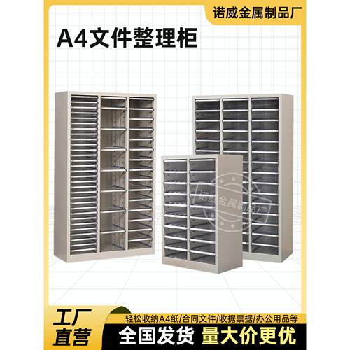 文件柜抽屉式钢存储分类存储塑料盒财务收据文件柜