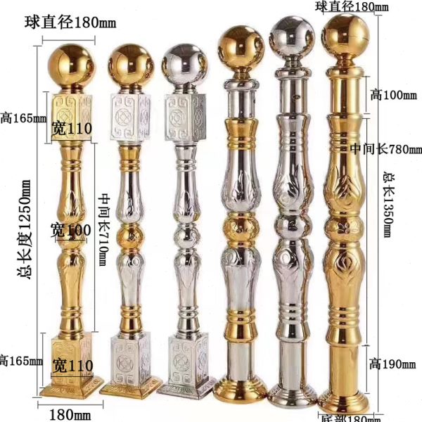 不锈钢楼梯扶手起步大柱将军柱304罗马柱子栏杆立柱阳台护栏配件