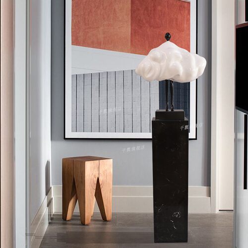 云朵雕塑酒店大堂售楼处客厅大型装置艺术橱物落地装饰