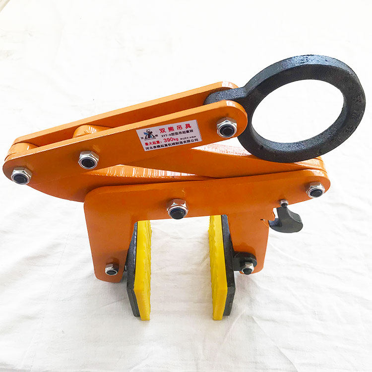 大理石板夹石材吊水泥围墙板安装路沿石夹路边石夹子路侧石吊墓碑