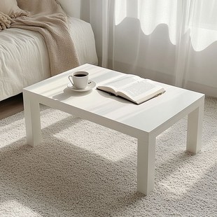 白色小茶几卧室客厅小方桌多尺寸拉克桌沙发边桌边几小桌子
