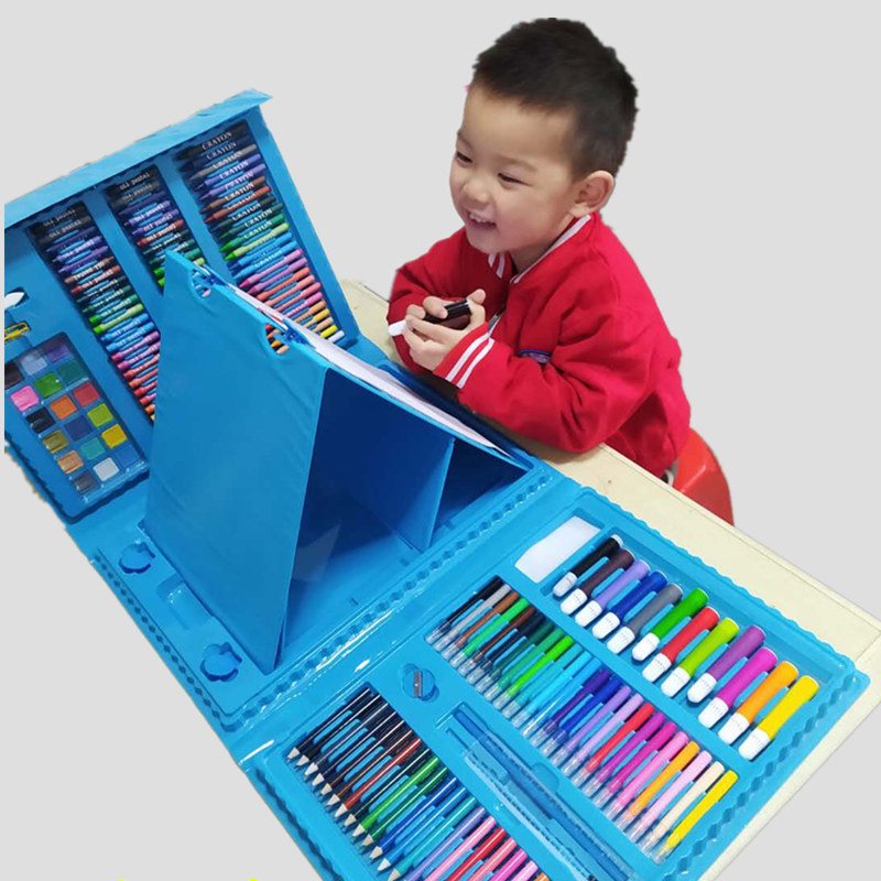 件儿童绘画装画室礼水彩笔蜡笔儿童美术幼儿园