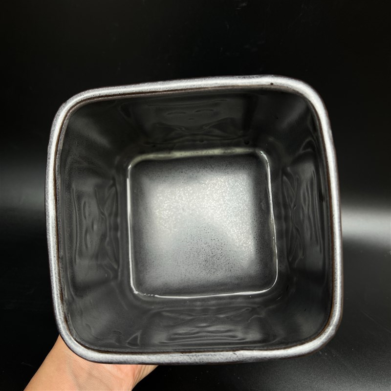 出口原单陶瓷植物类型绿植方形复古感猫皇后图片花盆小多肉盆