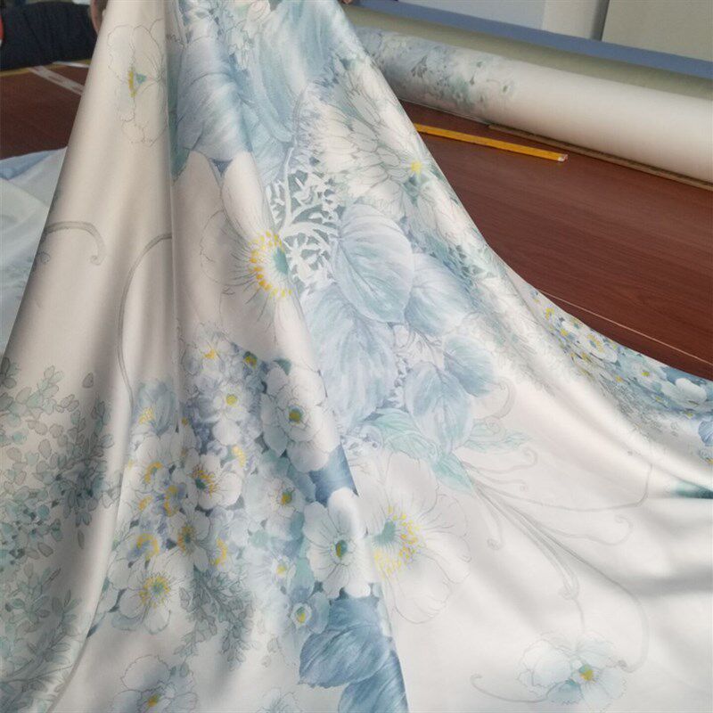支全天丝布料被罩面料枕床品件夹被夏凉被柔软丝滑