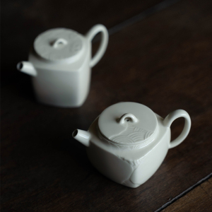 拓土草木灰松月方壶茶壶复古单壶小茶壶过泡茶壶