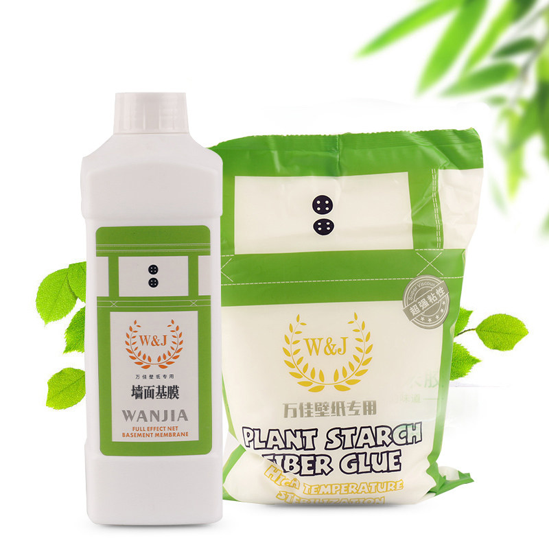 壁纸胶装墙纸胶 环保墙纸辅料装 墙纸胶水糯胶基膜胶水装