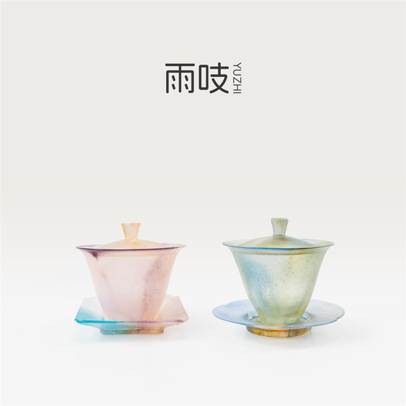 喜霁雨吱古法琉璃才盖碗茶具白茶红茶岩茶普洱诗邪