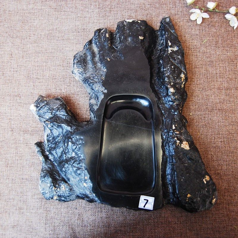 石韵书院天然砚台大型精品书法专用磨墨灵璧石砚