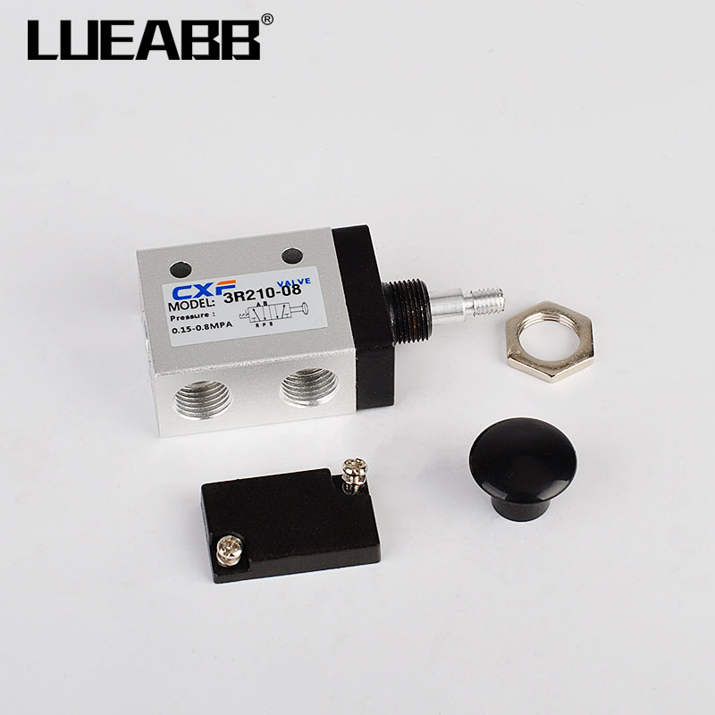 气动 3R210-08手拉阀机械阀手动气阀气动开关3R210-08二位三通