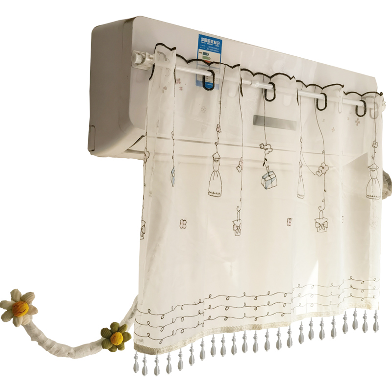 免安装不凝水卧室空调挡风板帘防直吹出风口过滤遮风帘冷气罩帘