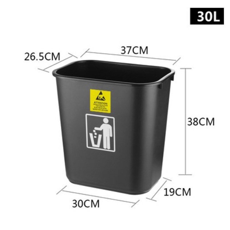 大号垃圾桶ESD无尘净化工业电子废料塑料方形收纳桶防静电垃圾桶