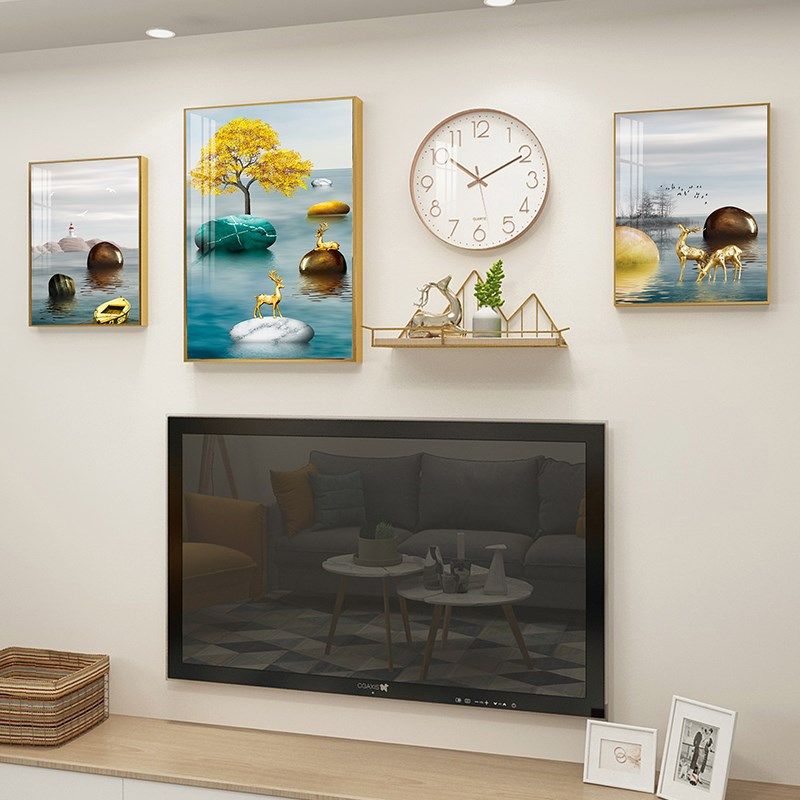 电视背景墙装饰挂件创意客厅墙上装饰品卧室房间墙面墙壁装饰挂画