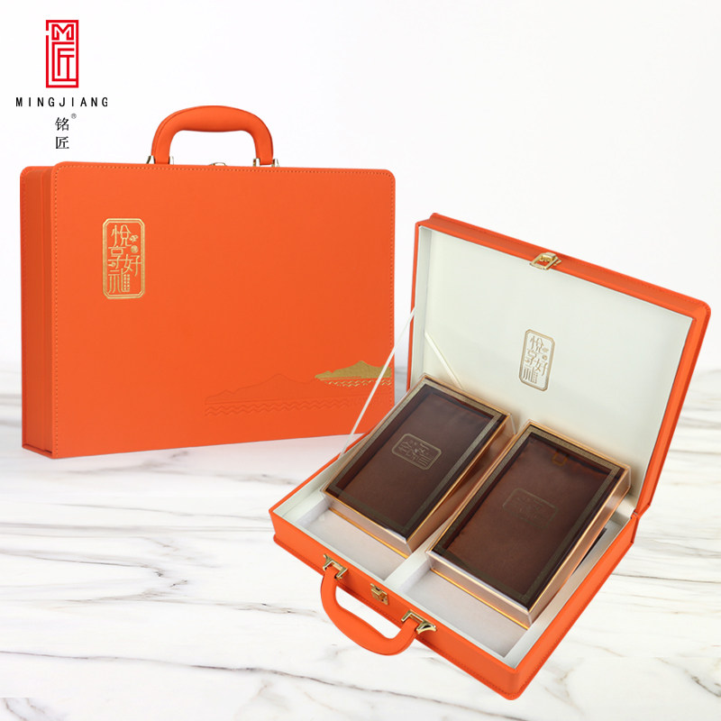 海参包装盒两斤装烫金拼皮盒海参礼品盒鲍鱼包装盒鱼胶礼盒