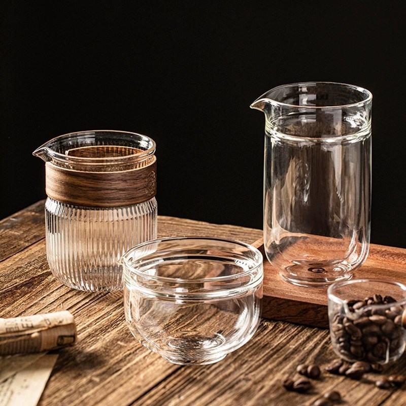 层手冲咖啡分享壶耐热防烫品鉴杯泡茶杯子小号铅