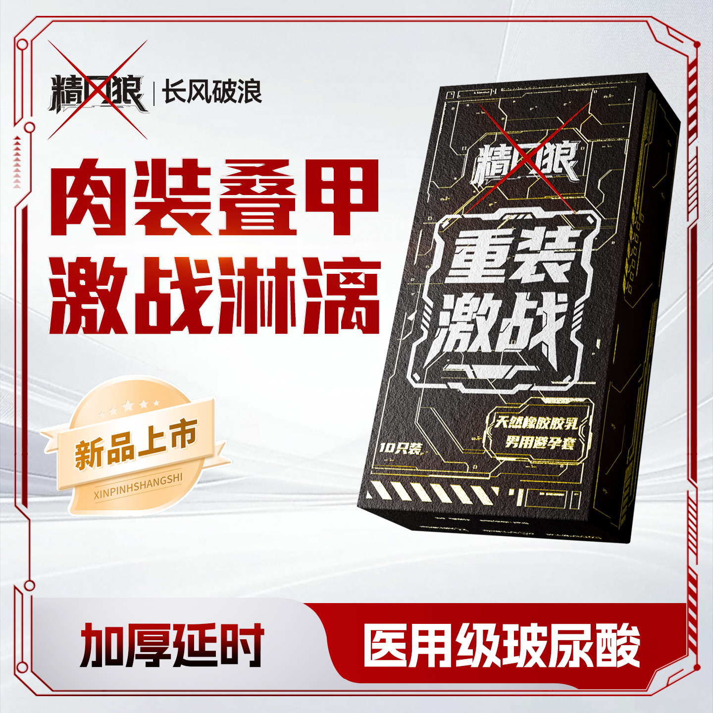 精银重装激战医用级玻尿酸避孕套