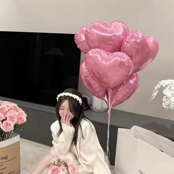 生日装饰爱心卡通生日派对铝膜表白告白气球婚庆结婚婚房布置用品
