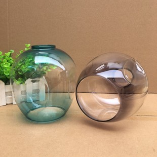 灯具配件分子灯玻璃灯罩魔豆客厅餐厅吊灯罩烟灰色干邑色灯罩外壳