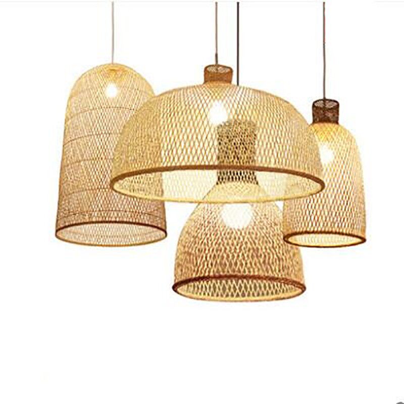 楼梯禅意竹编吊灯竹灯新中式灯笼酒店饭店日式藤艺编织灯罩灯具,家装灯饰光源,客厅吊灯,淘宝优惠券,粉丝福利购,淘宝优惠卷