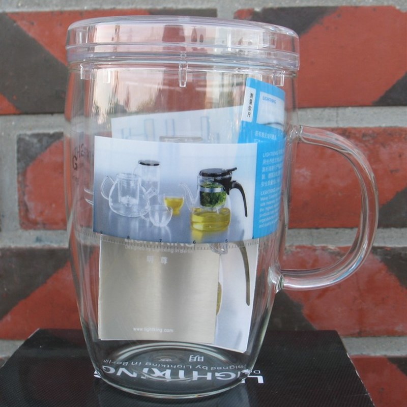 金灶明尊高硼硅办公耐热玻璃个人水杯花草飘逸杯过滤内胆S系列